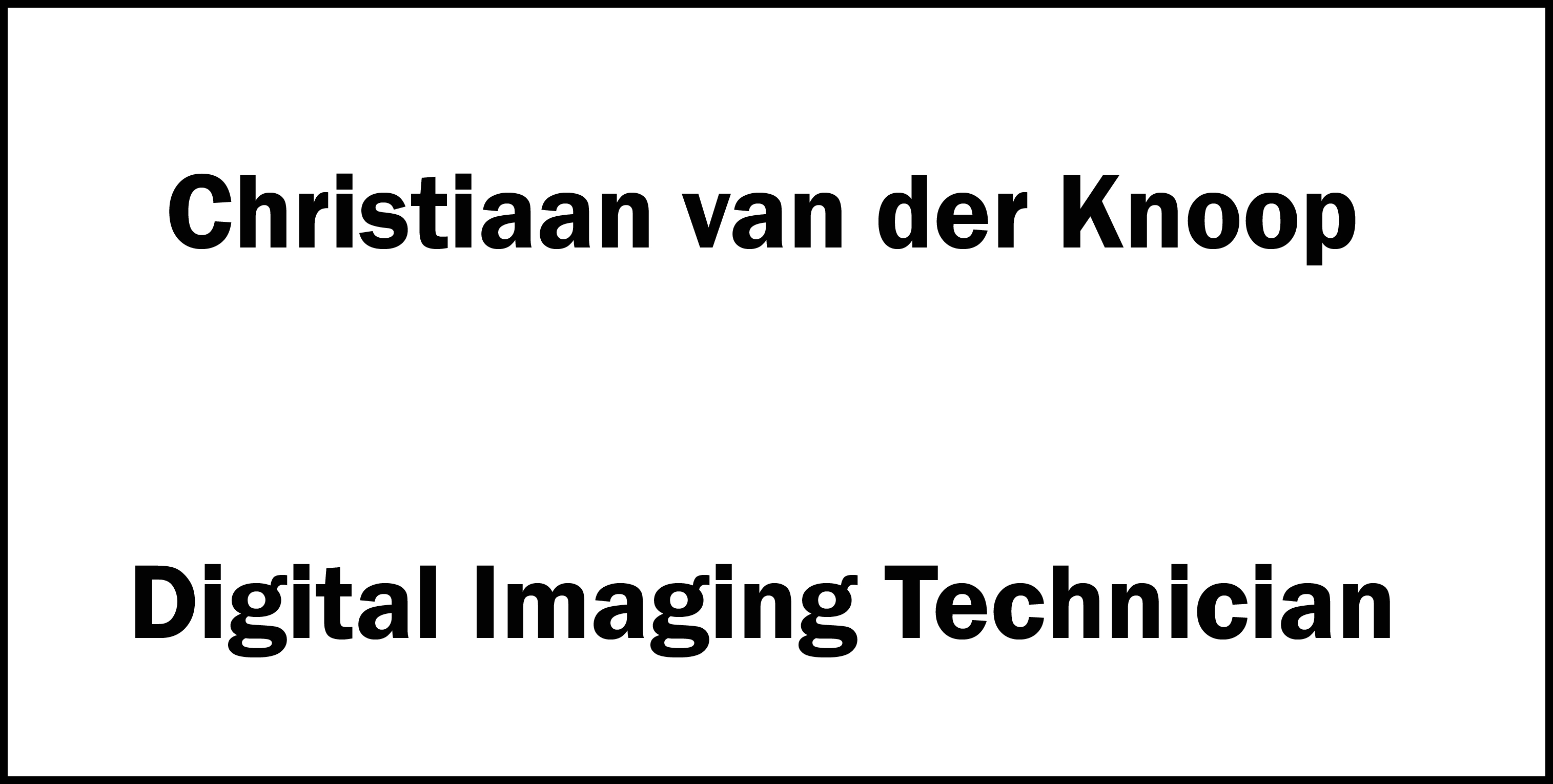 nen3140.net christiaan van der knoop didital imaging technician